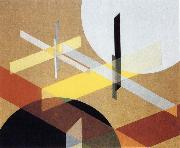 Lazlo Moholy Nagy Composition Z VIII oil